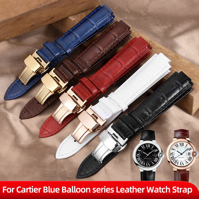 Cartier Watch Ballon Bleu - Für Cartier Blue Balloon Series Echtleder-Uhrenarmband