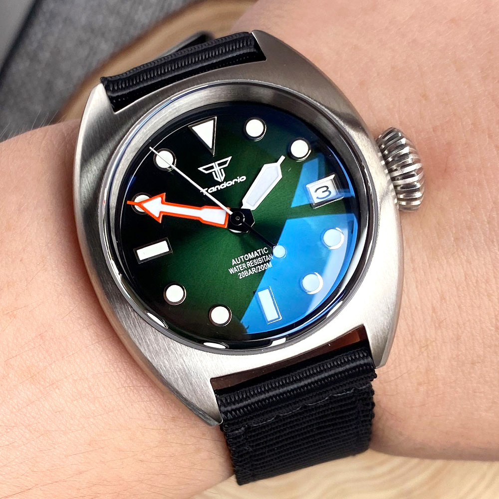 Seiko Watch Presage - 36mm Militär-Taucheruhr für Herren, MIYOTA 8215,