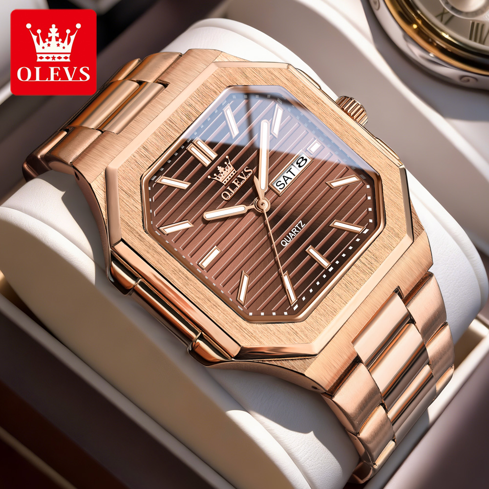 OLEVS Marken-Original-Quarzuhr – Cartier Watch Tank Bewertung und Preis