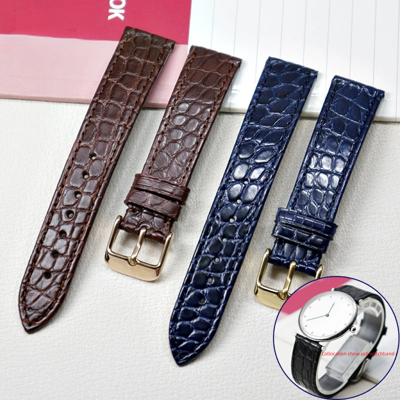 Dünnes Krokodil-Echtlederarmba – Cartier Watch Tank Bewertung und Preis