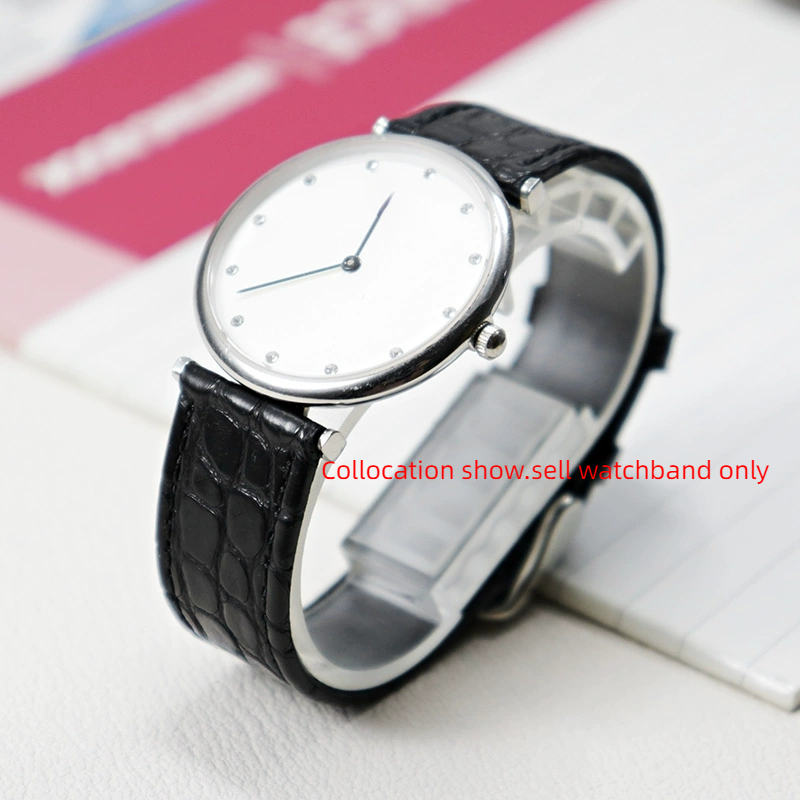 Dünnes Krokodil-Echtlederarmba – Cartier Watch Tank Bewertung und Preis