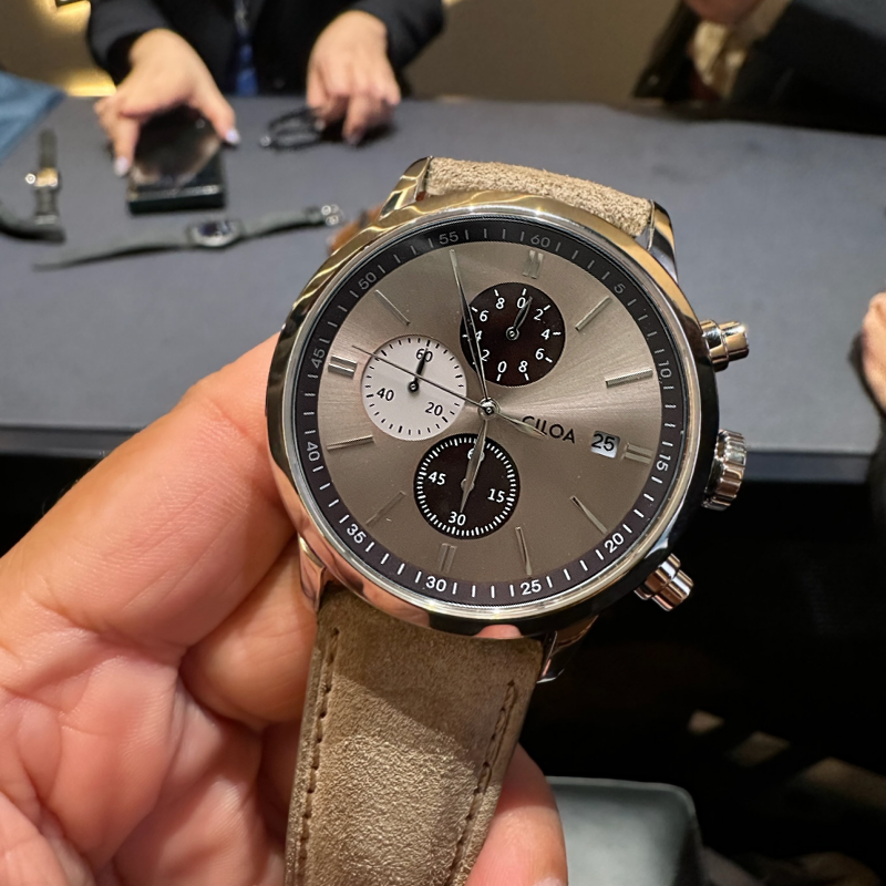 CILOA-Herren-Chronographenuhr  – Suede Strap Watch Bewertung und Preis