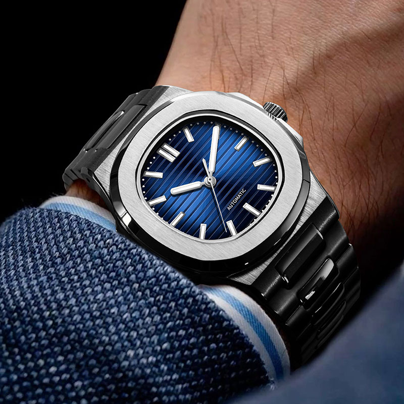 MACARLON 43mm Nautilus-Stil Au – Patek Philippe Watch Nautilus Bewertung und Preis