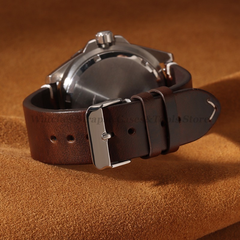 Handgefertigtes Retro-Ölwachs- – Suede Strap Watch Bewertung und Preis