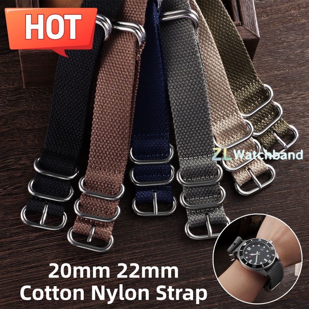 20mm 22mm Nylon-Baumwoll-Uhren – Nato Strap Nylon Bewertung und Preis