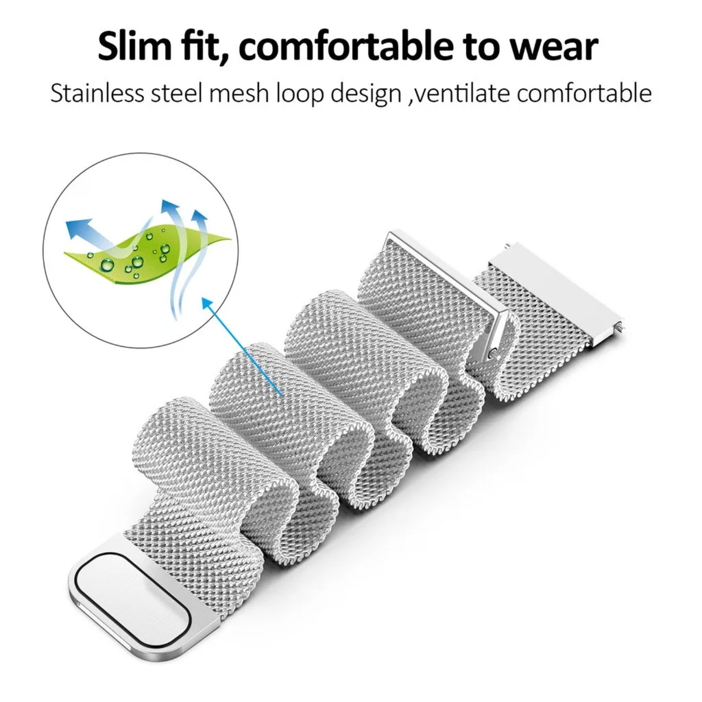 für SmartWatch-Armband, 20 mm, – Milanese Loop Magnetic Bewertung und Preis